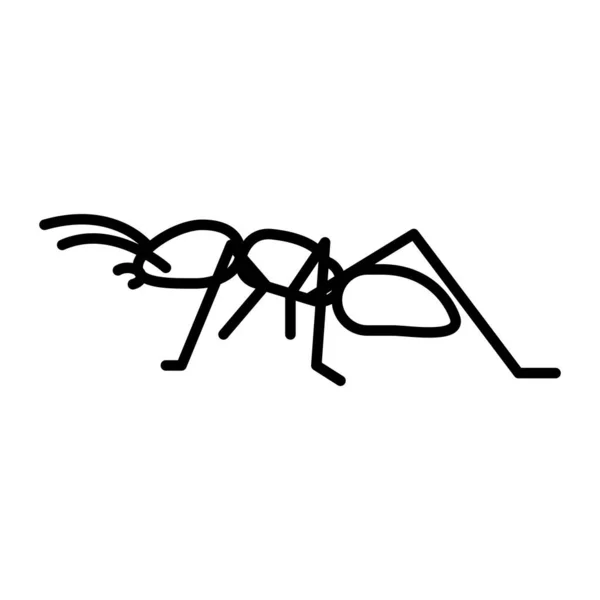 Illustration Vector Graphic Ant Icon Template — Stock Vector