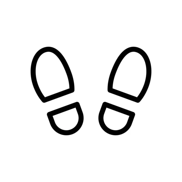 イラスト ベクトルグラフィックOf Boot Print Icon Template — ストックベクタ