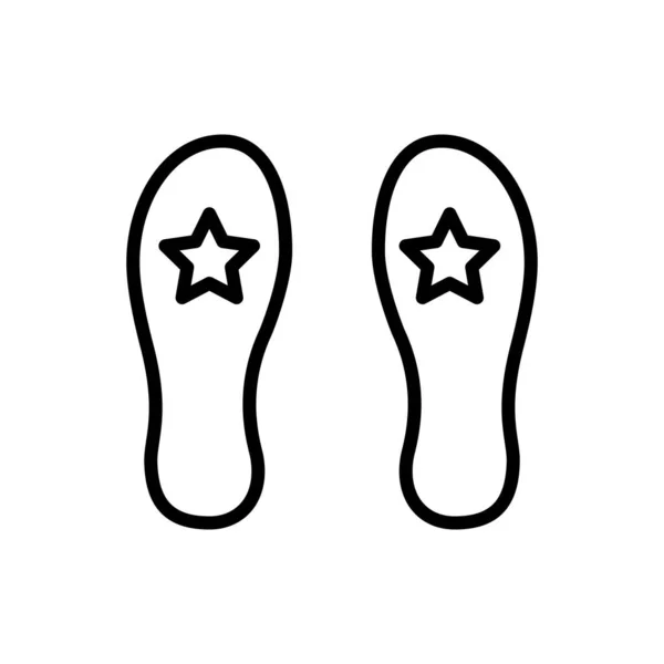 イラスト ベクトルグラフィックOf Boot Print Icon Template — ストックベクタ