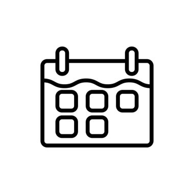 Takvim simgesinin Çizim Vektörü grafiği. Ajandaya uygun, unutmayın, uygulama, hatırlatma vs..
