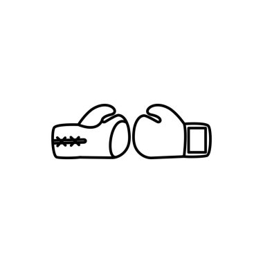 Boks simgesi şablonunun İllüstrasyon Vektörü grafiği