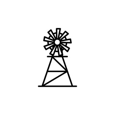Windmill simge şablonunun Çizim Vektörü grafiği