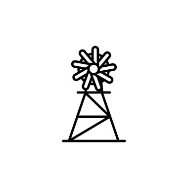 Windmill simge şablonunun Çizim Vektörü grafiği