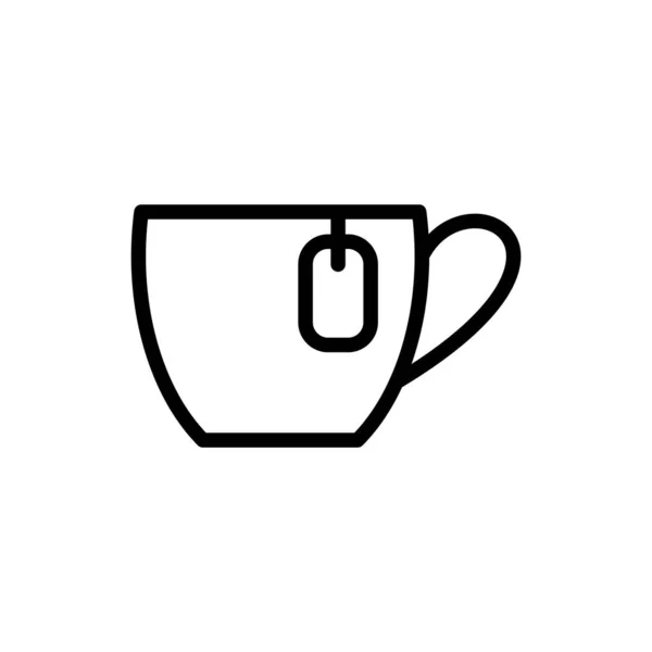 Illustration Vektorgrafik Der Vorlage Für Teetassen Symbole — Stockvektor