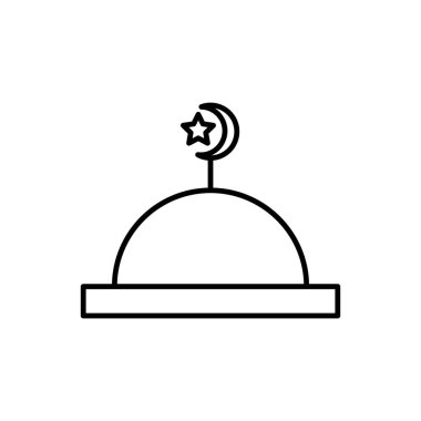 Cami simgesi şablonunun İllüstrasyon Vektörü grafiği