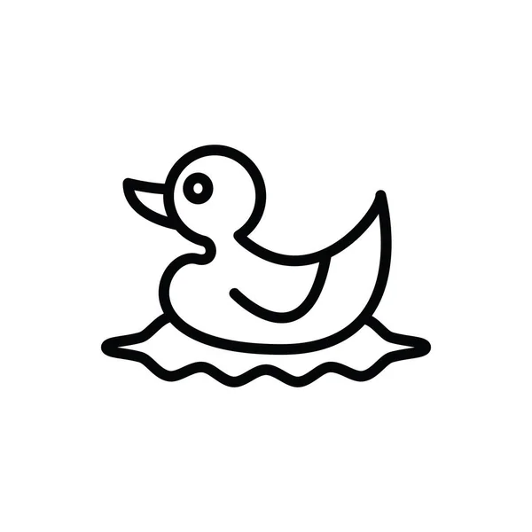 Illustration Vektorgrafik Der Vorlage Für Das Entensymbol — Stockvektor