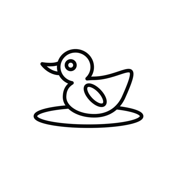 Ilustración Gráfico Vectorial Plantilla Icono Pato — Vector de stock