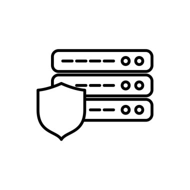 Sunucu simgesi şablonunun İllüstrasyon Vektörü grafiği