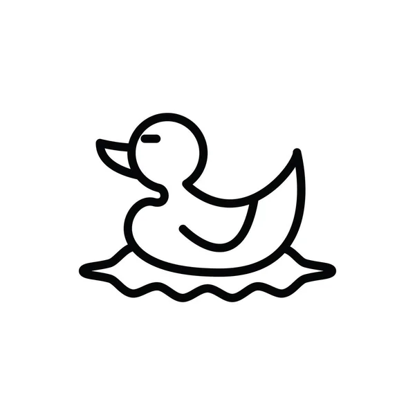 Ilustración Gráfico Vectorial Plantilla Icono Pato — Vector de stock