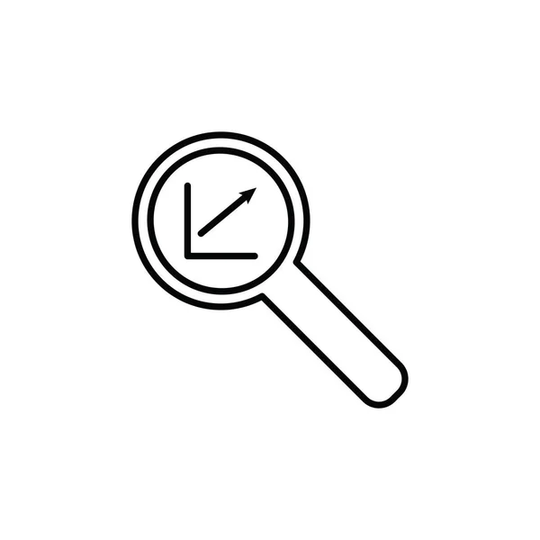 Illustration Vektorgrafik Der Analyse Icon Vorlage — Stockvektor