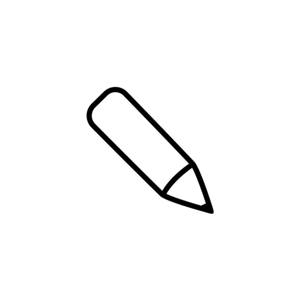 Illustration Vektorgrafik Der Bleistift Icon Vorlage — Stockvektor