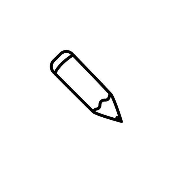 Illustration Vector Graphic Pencil Icon Template — Stock Vector