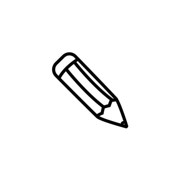 Illustration Vektorgrafik Der Bleistift Icon Vorlage — Stockvektor