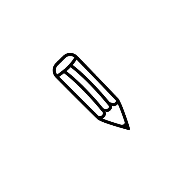 Ilustracja Wektorowa Grafika Szablonu Ikony Ołówka — Wektor stockowy