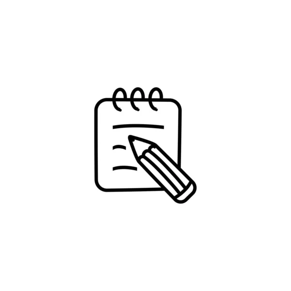 Illustration Vector Graphic Pencil Icon Template — Stock Vector