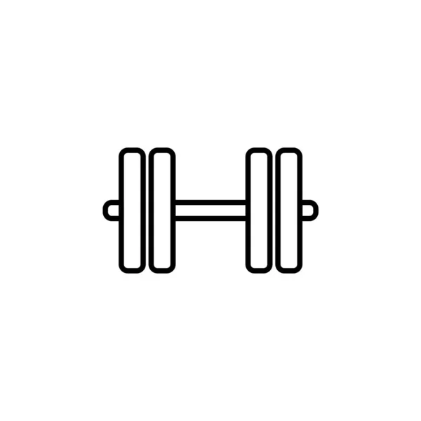 Illustration Vector Graphic Dumbbell Icon — Stock Vector