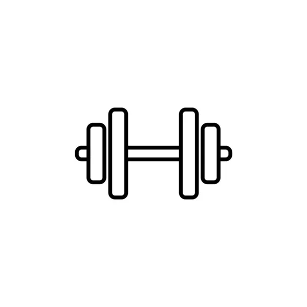 Illustration Vector Graphic Dumbbell Icon — Stock Vector