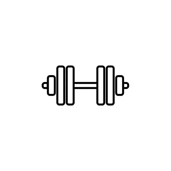 Illustration Vector Graphic Dumbbell Icon — Stock Vector