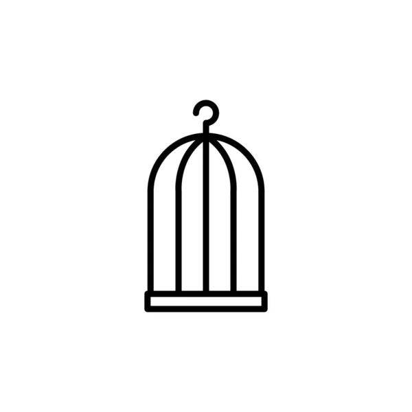 Ilustracja Wektorowa Grafika Ikony Klatki Dla Ptaków — Wektor stockowy
