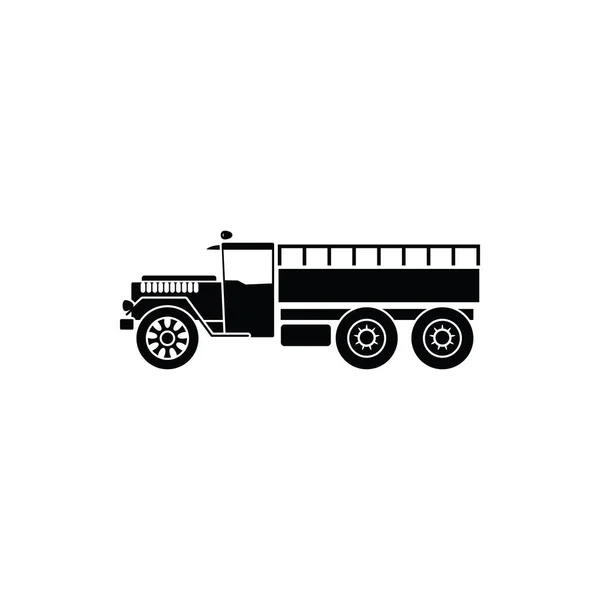 Illustration Graphique Vectoriel Modèle Icône Camion Militaire — Image vectorielle