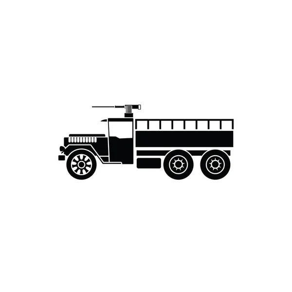 Illustration Graphique Vectoriel Modèle Icône Camion Militaire — Image vectorielle