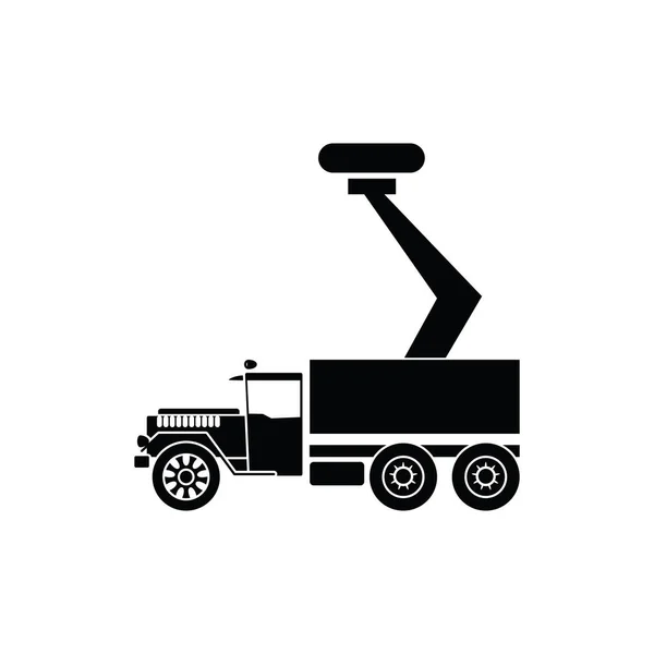 Illustrazione Grafica Vettoriale Del Modello Icona Del Camion Militare — Vettoriale Stock