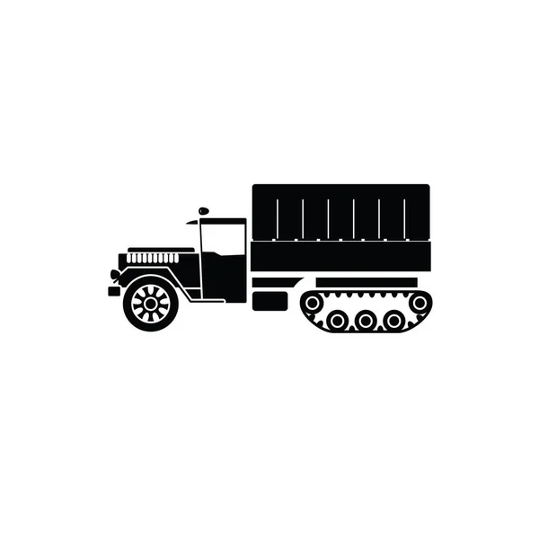 Illustration Vector Graphic Military Truck Icon Template — Stock Vector