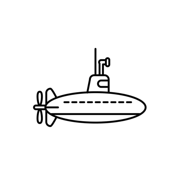 Ilustración Gráfico Vectorial Plantilla Icono Submarino — Vector de stock