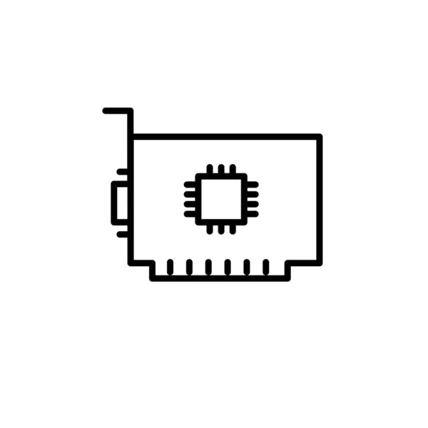 Illustrazione Grafica Vettoriale Del Modello Icona Vga — Vettoriale Stock