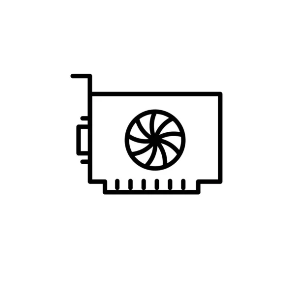 Illustrazione Grafica Vettoriale Del Modello Icona Vga — Vettoriale Stock