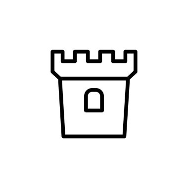 Kale simgesi şablonunun İllüstrasyon Vektörü grafiği