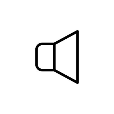 Vektör, hoparlör simgesi tasarım şablonu