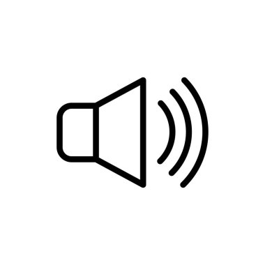 Vektör, hoparlör simgesi tasarım şablonu