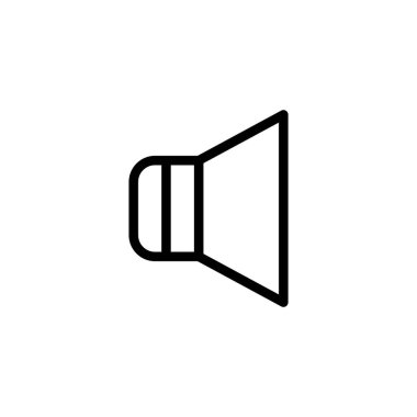 Vektör, hoparlör simgesi tasarım şablonu