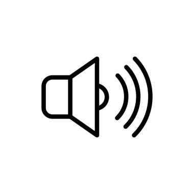 Vektör, hoparlör simgesi tasarım şablonu