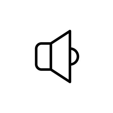 Vektör, hoparlör simgesi tasarım şablonu