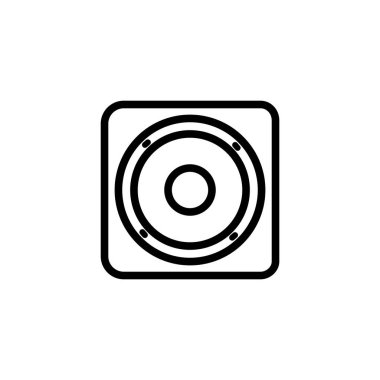 Vektör, hoparlör simgesi tasarım şablonu