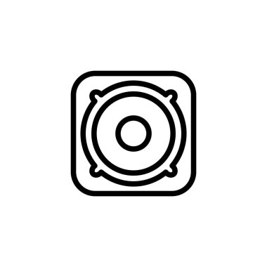 Vektör, hoparlör simgesi tasarım şablonu