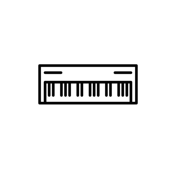 Векторні Ілюстрації Шаблон Дизайну Піктограм Клавіатури Синтезатора — стоковий вектор