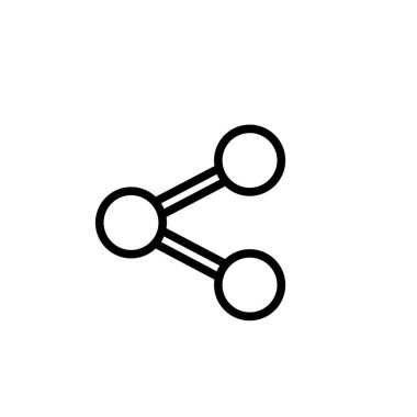 Vektör illüstrasyonu, simge tasarım şablonunu paylaş