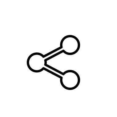 Vektör illüstrasyonu, simge tasarım şablonunu paylaş