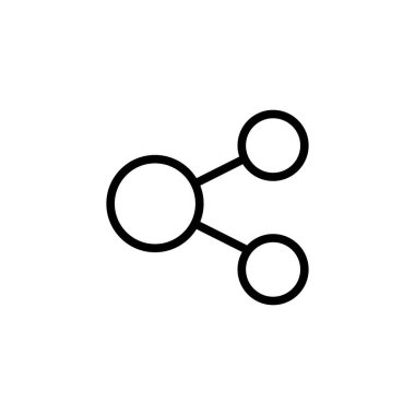 Vektör illüstrasyonu, simge tasarım şablonunu paylaş