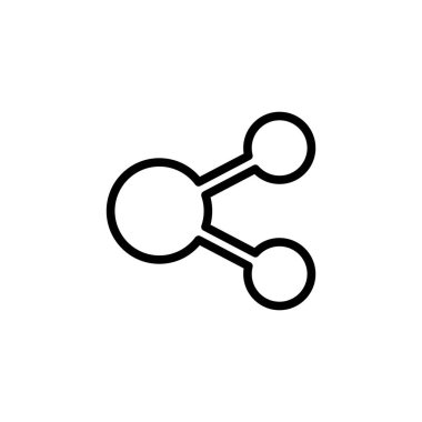 Vektör illüstrasyonu, simge tasarım şablonunu paylaş