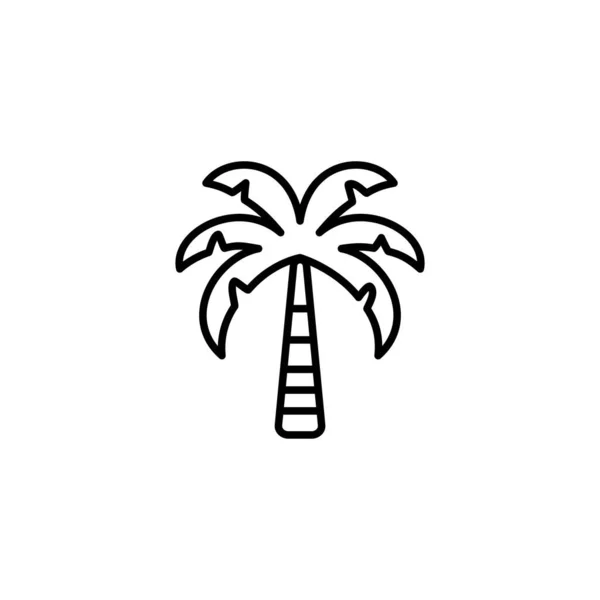 Vector Illustration Palm Icon Design Template — Stock Vector