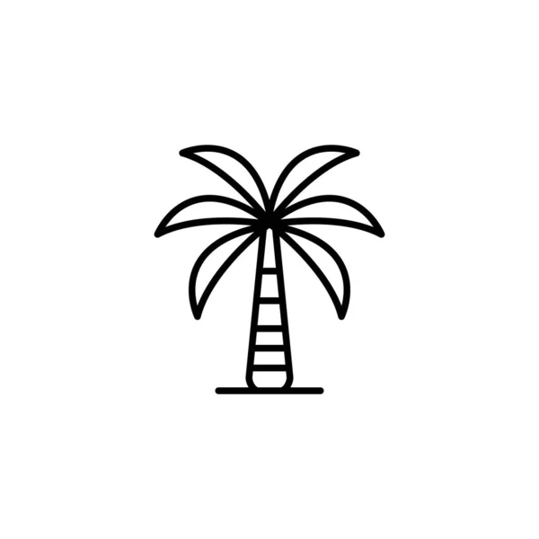 Vector Illustration Palm Icon Design Template — Stock Vector