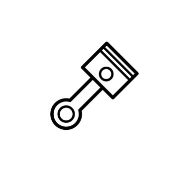 Vektör illüstrasyonu, piston simgesi tasarım şablonu