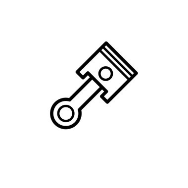 Vektör illüstrasyonu, piston simgesi tasarım şablonu