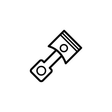 Vektör illüstrasyonu, piston simgesi tasarım şablonu