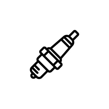 Vektör illüstrasyonu, buji simgesi tasarım şablonu