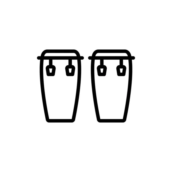Vektor Illustration Vorlage Für Das Design Von Conga Symbolen — Stockvektor